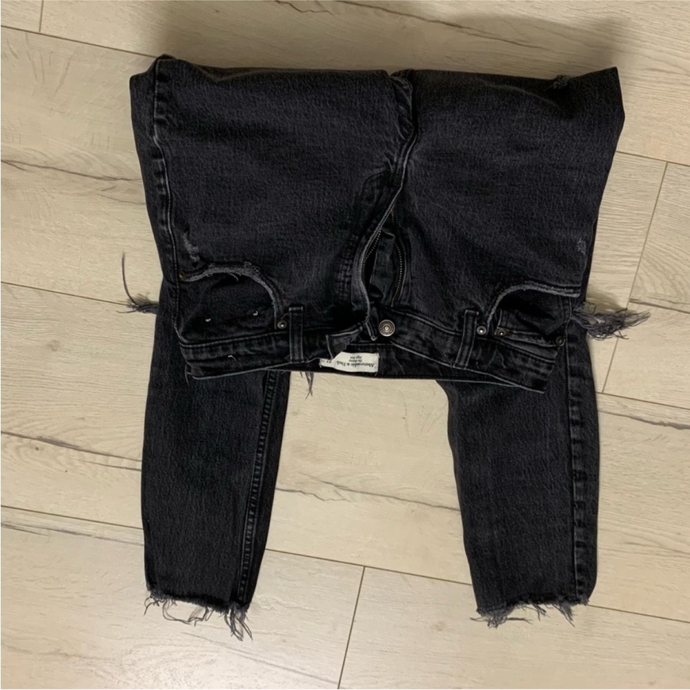 Abercrombie & Fitch Jeans the skinny high rise black size 27 - Picture 2 of 7